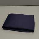 Lecloud Blue Valances for Windows 1 Piece, Faux Linen Textured Short Kitchen Curtain for Small Windows with Dual Rod Pocket, Window Valance Curtain for Living Room Bedroom Cafe, 60" W x 14" L