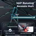 Autorder Windshield Sun Shade Umbrella for 2021-2025 Ford Bronco Accessories,Upgraded Ice Crystal Material,Easy Setup Umbrella Sunshade for Car Windshield,100% Sun Blocking(Not for Bronco Sport)