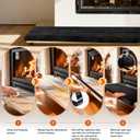 Fireplace Baby Proofing Mat 72 x 14 Inch Soft Fireplace Cover with Non-Slip Backing, L-Shaped Design for Hearth Protection