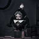 POP MART SKULLPANDA  Wednesday PlushClassic Dress Version Collectible Toy Charm Holiday Birthday Gifts for Girls and Boys