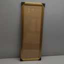 Wood 10x30 Frame Gold, Ornate Natural 30x10in Poster Picture Frame, Modern Golden 10 x 30inch Gallery Wall Photo Frame with HD Plexiglass, Horizontal Vertical Wall Mounting Display 1pcs