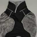 Dog Coat, Warm Dog Winter Coat for Medium Dogs, Waterproof Jacket with Adjustable Buckle & Velcro, Reflective Turtleneck Cold Weather Coats, Pet Fleece Vest Snow Jacket (Black, M)