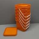 Plastic Paint Bucket with Handle Reusable Storage Container for Oil and Water-Based Paints Compact Design for Easy Cleaning and Versatile Use Home and Arts Crafts