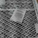 36 Inch Collapsible Dog Crate with Diamond Mesh, No-Tool Assembly Foldable Dog Kennel with 4 Lockable Wheels, Removable Tray, Portable Dog Cage for Medium/Large Dogs, Space-Saving, Indoor Outdoor Use (White)