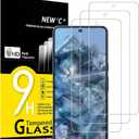 NEW'C 3 Pack Designed for Google Pixel 8 Pro Screen Protector Tempered Glass,Case Friendly Scratch-Proof, Bubble Free, Ultra Resistant (Transparent)