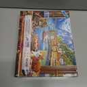 500 Piece Puzzles for Adults Clearance, Seaside Landscape Colorful Houses Window Cats Scenes Challenging Art Puzzle for Gifts Party Games Family Fun, 23" X 15" Dust Free