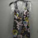 Black Sequin Floral Long Formal Dress with Strappy Back, Size XS