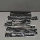 Hollowfly 12 Pcs Latex Resistance Loop Exercise Bands for Booty Workout Stretch Exercise Bands Non Slip for Legs Squat Resistance Loop Women Men Starter Butt Hip Thigh Fitness (Black)