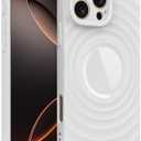 4 x Case for iPhone 14 Pro, Thin Slim Stylish Ripple Pattern Design, iPhone 14 Pro Protective Cover 6.1 inch, White