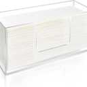 1Pack Acrylic Paper Towel Dispenser, Napkin Holder for Bathroom, Kitchen & Countertop  Paper Towel Holder Z-Fold/C-Fold/Multi-Fold Holder, Shatter-Resistant & Space-Saving (1)