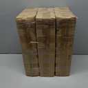 3 x 3-Tier Dessert Stand, 5.9" Extra-Wide Shelves, Natural Clear-Coated Finish, Stable & Easy-Clean Cupcake Holder for Afternoon Tea, Fruit, Snacks, Party Display