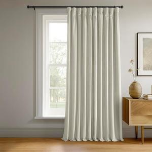 HPD Half Price Drapes Signature Velvet Thermal Blackout Curtains for Living Room 108 Inch Long (1 Panel) Rod Pocket Insulated Blackout Curtains for Bedroom Window Curtains, 100W x 108L