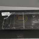 Large Adjustable Bamboo Belt Organizer Box, 6 Grids Belt Rack, Belt Organizer for Closet Shelf and Drawer, Tie and Belt Storage Organizer Wall Mount and Displayer for Men Women Father Day (Black)