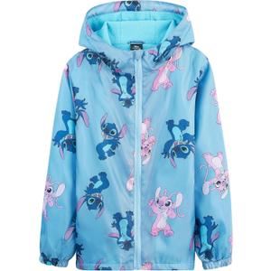 Disney Stitch Girls Raincoat - Waterproof Hooded Jacket for Kids Fleece Lined - Stitch Gifts for Girls Teens (11-12 Years, Blue)