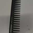 Charlemagne Carbon Hair Comb for Men - 19 cm, Coarse Teeth - Antistatic, Shatterproof Carbon Wide Tooth Comb for Curls & Texture Detangling - Developed by Barbers, Designed in Germany (19 Cm Wide Tooth Comb)