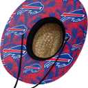 NFL Team Logo Americana Floral Lifeguard Beach Straw Sun Hat