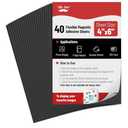Mr. Pen- Adhesive Magnetic Sheets, 4" x 6", 40 Pack, Magnetic Sheets with Adhesive Backing, Magnetic Sheets, Flexible Magnetic Sheet, Picture Magnets, Cuttable Magnetic Sheets