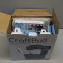 CraftBud Mini Sewing Machine for Beginners, Dual Speed Small Portable Sewing Machine for Kids and Adults with Extension Table, 122 Piece Gift Set Includes, Fabrics, Projects Book, Light and More, Blue