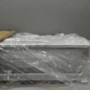 2 Pack 21IN-Depth Under Sink Organizer With Next-Gen Ball-Bearing Slides,2-Tier Precision Mesh Pull Out Cabinet Storage for Bathroom&Kitchen,Height Adjustable Drawers Shelf,Anti-rust-White