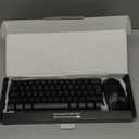 RedThunder 60% Gaming Keyboard and Mouse Combo, Ultra-Compact 61 Keys RGB Backlit Mini Keyboard, Lightweight 7200 DPI Honeycomb Optical, Wired Gaming Set for PC MAC PS5 Xbox Gamer(Black)