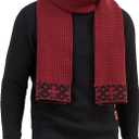Zaitun Winter Scarf For Men Soft Warm Waffle knitted Classic Fashion Cold Weather Scarves