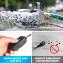 FIDISP 12 Volt Water Pump, Portable Transfer Pump, 330GPH Larger Flow, 1/10HP Electric Utility Pump with On/Off Switch, 2 * 6 Water Hose Kit for Garden Pools Aquariums Hot Tub