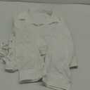 SweatyRocks Women's Button Down Long Sleeve Blouse Side Drawstring Shirt Work Business Tops (Medium, White)