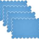 2 x Scalloped Hem Placemat (Set of 4)