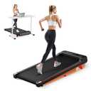TREAFLOW Walking Pad,Treadmill with Incline for Home Office, 2.5HP Portable Under Desk Treadmill with 265 Lbs Capacity,Remote Control, Led Display