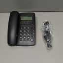 Ornin Y043 Corded Landline Telephone for Home, Caller ID/Call Waiting, Easy-to-Use, Speaker, Display, Desk Phone Only (Black)