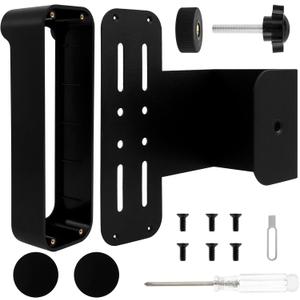 Video Doorbell Mount No Drill Doorbell Mounting Bracket Theft Wireless Doorbell Door Holder Bracket Camera Doorbell Mount Doorbell Bracket Holder for Houses Apartments Rentals Dormitories (Black)