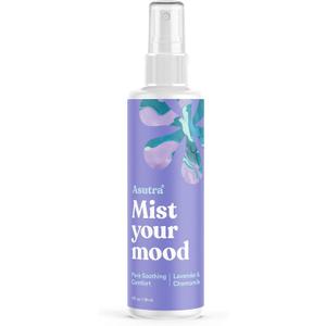 Asutra Lavender & Chamomile Multi-Use Natural Aromatherapy Room Spray, Calming Linen & Pillow Mist, Fabric Spray for Sleep & Bed, 4 fl oz