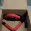 Handlebar Extender for Peloton Indoor Exercise Bikes, 1 Pair of Ultimate Handlebar Extension of Peloton Accessories (Sheep-horn (with Red Tapes & Grips))