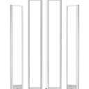 EZVALO 4-Pack Under Cabinet Lighting, 4000mAh Rechargeable Motion Sensor Light Indoor, with Dimmable & 3 Color Temps, Magnetic Closet Lights, Wireless Under Counter Lights for Kitchen (16.5inch) (White)