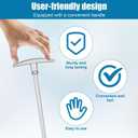 2pcs RV Waste Valve Extension Tubes, 9 Inch Long RV Sewer Hose Kit RV Sewer Valve Handle Replacement RV Replacement Parts (Rod Tube Included)