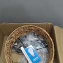 Floor Lamp for Living Room Bedroom Farmhouse Arc Rattan Boho Standing Lamp with Remote Dimmable Black Wicker Bamboo Lamp Shade Floor Light Adjustable Tall Lamp Industrial Floor Lamps Bohemian