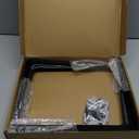 ELSKER&HOME 8 Pack Shelf Brackets 12 Inch, Floating Shelf Bracket for Wood, Black Metal L Bracket for Shelves Support, Wall Mount Corner Brace