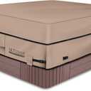 ULTCOVER Waterproof 600D Polyester Square Hot Tub Cover Outdoor SPA Covers 95 x 95 inch