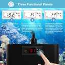 Aquarium Chiller, 79 gal 1/3 HP 300L Water Chiller for Cold Plunge, Hydroponic Cooler Fish Tank Cooling System for Axolotl Coral Reef Shrimp with Pump and Pipe