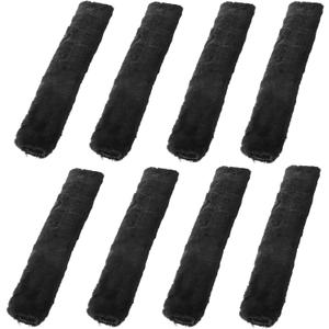 Tegeme 8 Pcs Motorcycle Tie Down Straps Soft Loop Synthetic Sheepskin Plush Soft-Tye Covers Protect Paint and Chrome Surfaces from Scratches
