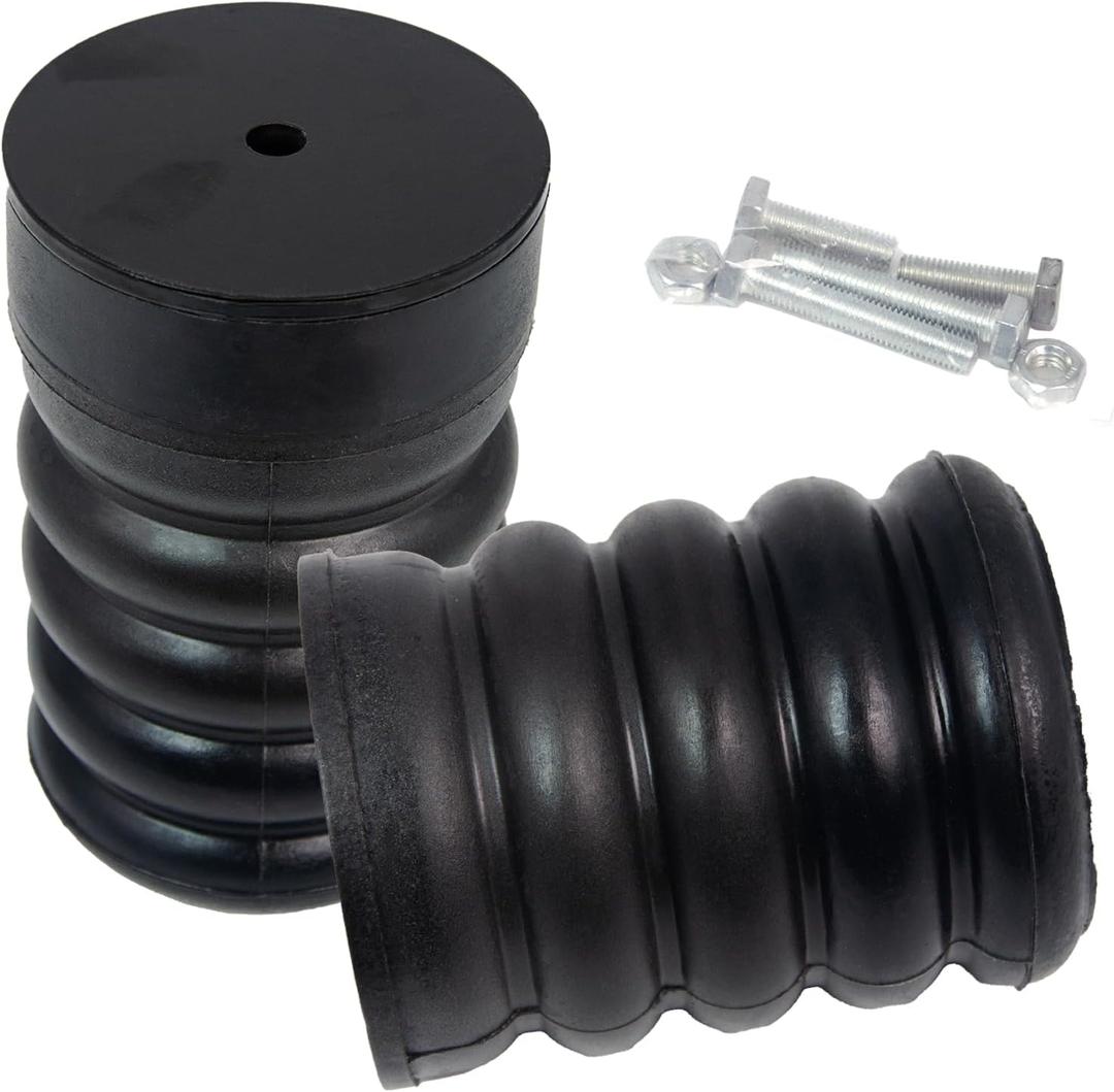 SSR-217-47 Rear Suspension Air Helper Spring Kit Durable Load Support Springs for Chevrolet Silverado 1500 and GMC Sierra 1500 (20192021) with 1500 lb Capacity, Enhanced Stability | Set of 2
