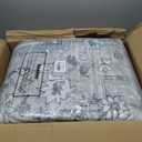 Muddy Mat Blue Bell 8x10 Washable Area Rugs for Living Room, Bedroom & Dining Room  Modern Soft Low Pile Non Slip Carpet  Pet Friendly Waterproof Foldable Rugs for Home