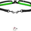 Pet Dreamland Exquisite Double Dog Coupler No Tangle Swivel for Two Medium Dogs. Premium Quality Attachment for Easy Dog Walking. You Will Absolutely Love This Amazing Gear (Black & Green)