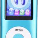 Heayzoki Mp3 Player, 1.8 Inch Color Display Music Player, Portable Mp3 Media Player with 30 Hours Playtime, 64GB TF Card, Voice Recorder & Book Reader, Kids Gift