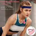ZIHNIC Wearable Bluetooth Speaker,14H Long Playtime Wireless Speaker, Waterproof IPX7 Rating, Comfortable Speaker for Outdoor Fun (Pink)