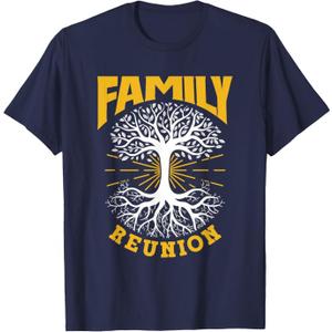 Family Reunion Meeting Families Gathering Family T-Shirt (Blue, L)
