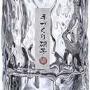 Whiskey Glass Mountain Crystal Wedge Glass Japanese Old Fashioned Tasting Tumblers Cocktail Wine Drinking Glasses Set of 1, Funny Unique Gift Box for Dad Men, 8 OZ (Cylinder Shape with Round Mouth)