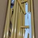 Sign holder, Adjustable Wedding Sign Holder, Welcome Sign Stand With Leather Sign Hanging Straps, 71”x31”x 20” Heavy Duty Ease Sign Stand for Wedding, Bridal Shower, Birthday Party, Baby Shower or Any Event (Gold, M)