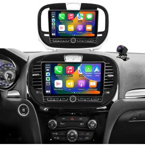 4+64G Car Radio Upgrade for Chrysler 300 300C 2015-2023, 9 Inch ISP Touch Screen Car Stereo, Wireless CarPlay Android Auto Bluetooth 5G WiFi, GPS Navigation Head Unit Multimedia Player, Backup Camera
