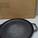 Home-Complete Cast Iron Pizza Pan - 14-Inch Baking Pan for Oven, Stovetop, Grill, or Campfires - Durable, Even-Heating, Versatile Cast Iron Griddle